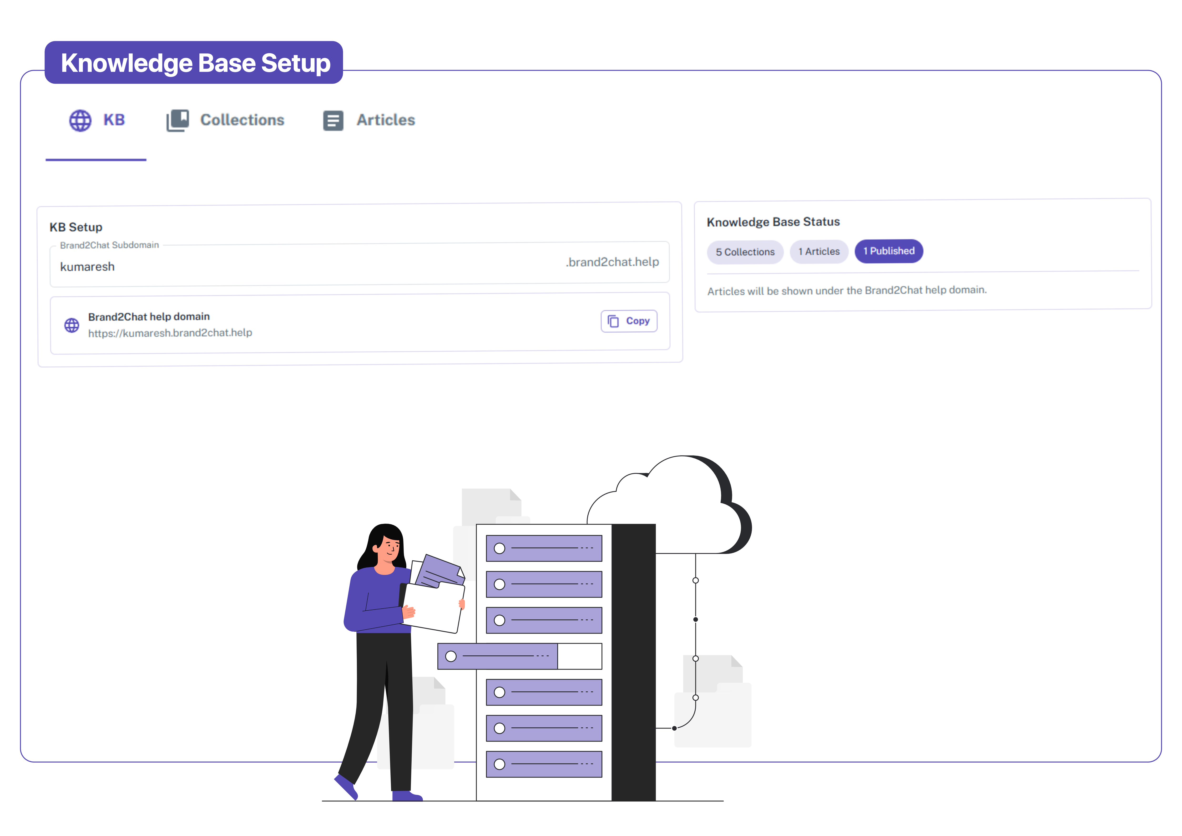 Set Up Your Help Center in Minutes Knowledge base setup with custom subdomain and help domain configuration